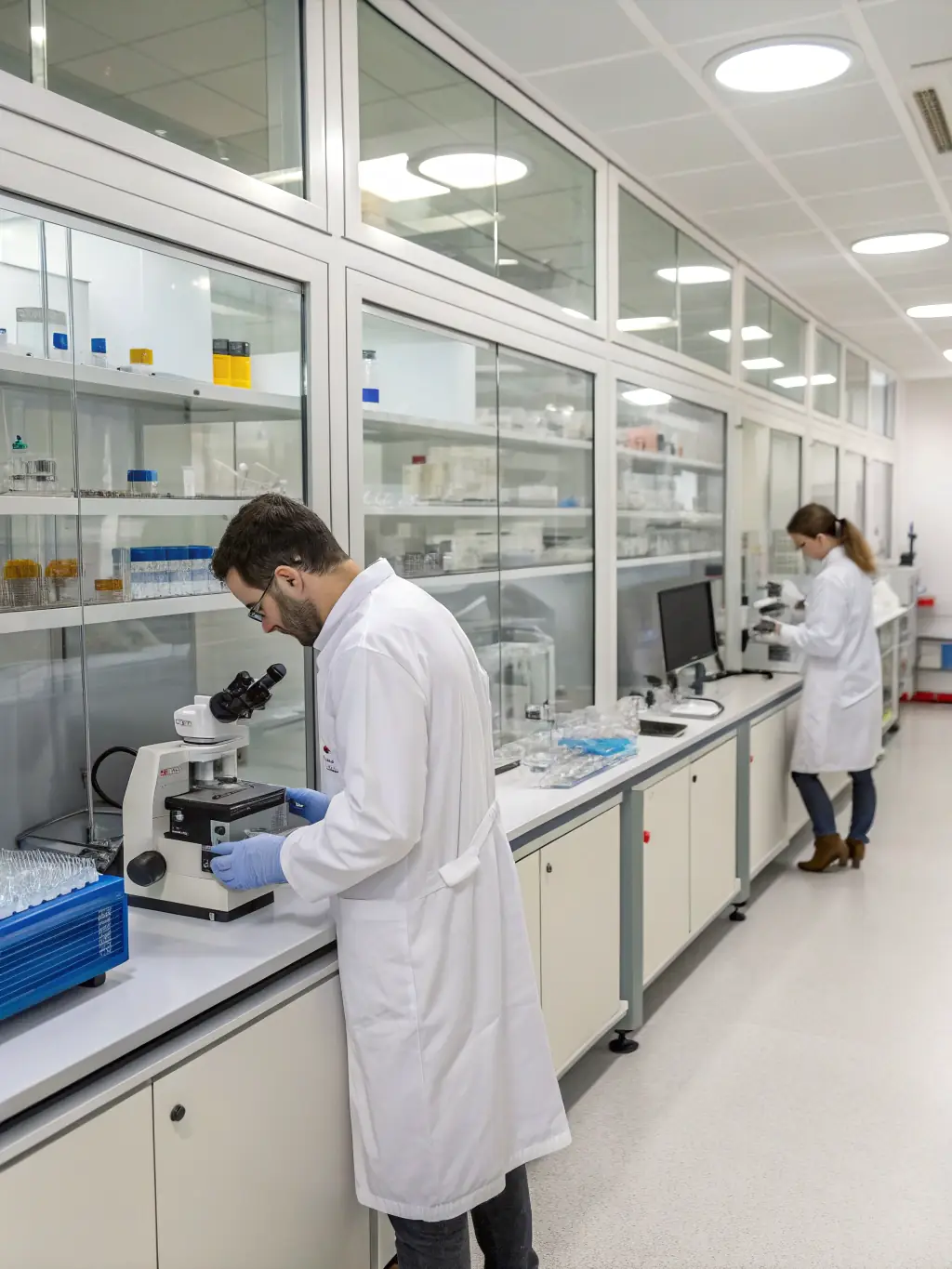 Researchers working in a lab, conducting studies to advance the understanding and treatment of chronic uremia and related conditions.